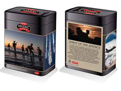 Commemorative ANZAC Biscuit Tins available at Coles