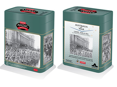 Commemorative ANZAC Biscuit Tins available at Woolworths